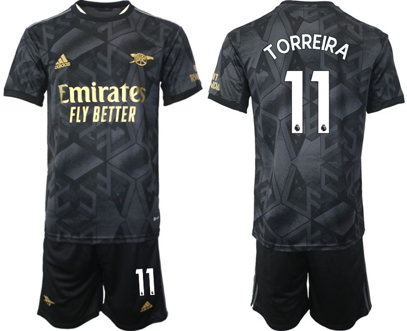Men 2022-2023 Club Arsenal away black #11 Soccer Jersey->arsenal jersey->Soccer Club Jersey